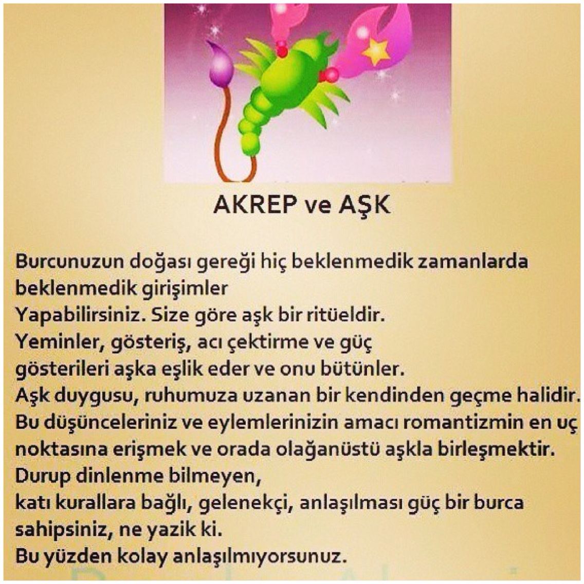 Akrep Burcu Aşk İlişkilerinde Nasıl