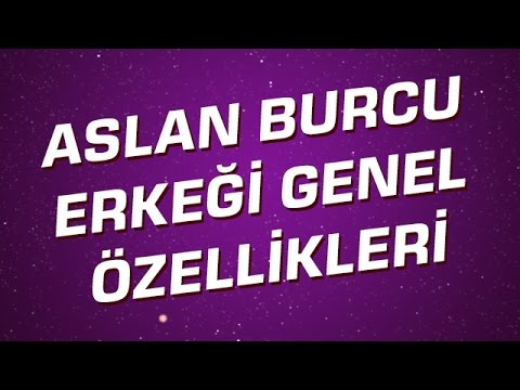 Aslan Burcu Erkeği ve Özellikleri